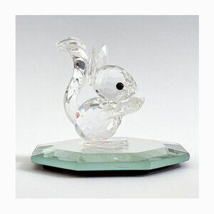 Swarovski - RETIRED Squirrel with Nut Crystal Figure